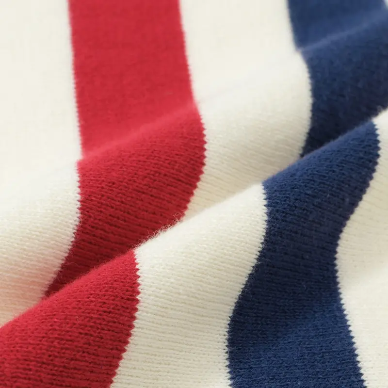 Men's 60S Mod Stripe Knit Sweater – Cream Long Sleeve Retro Pullover 2