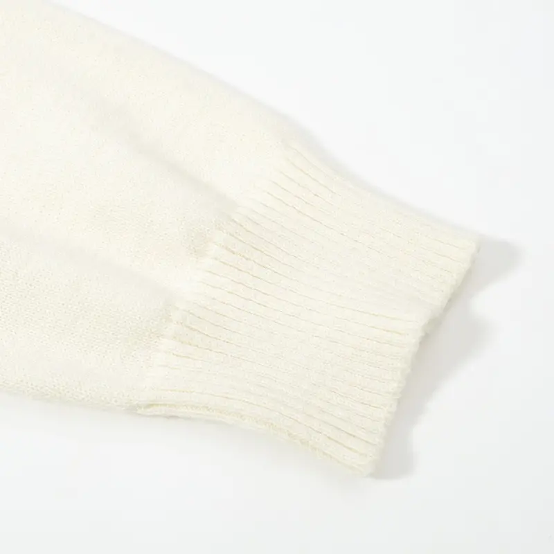 Men's 60S Mod Stripe Knit Sweater – Cream Long Sleeve Retro Pullover 6