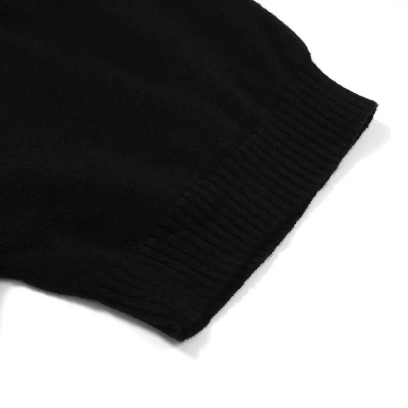 Men's 60S Monochrome Stripe Knit Shirt – Black, White & Grey Button-Up Polo 6