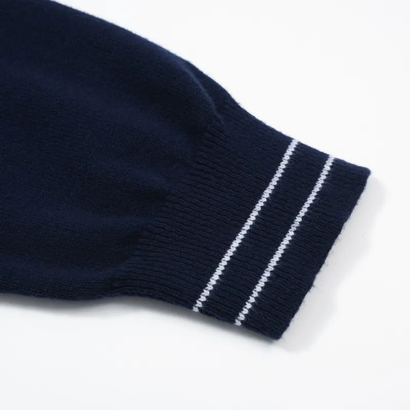 Men’S 60S Zip-Up Mod Jacket – Navy With White Trim 5