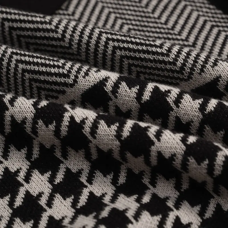 Men's Black Retro Artistic Heart Embroidery Knitted Cardigan 2