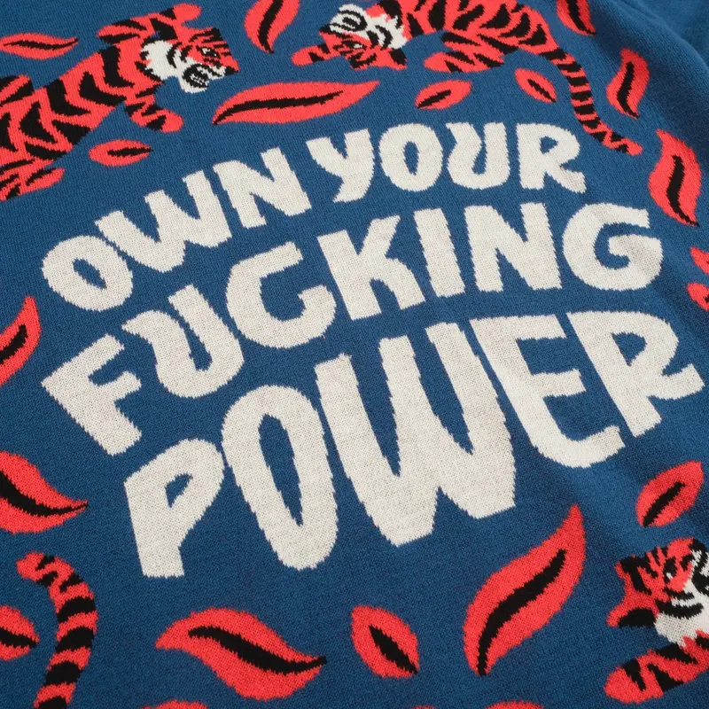 Men's Blue Animal Jacquard Knit T-Shirt - Designed By Jessica Molina 2