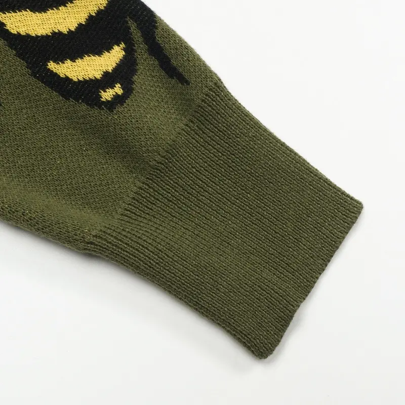 Men's Green Bee Vintage V-Neck Knit Polo 6