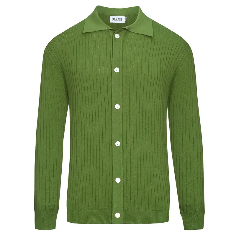 Men's Green Pit Bar Vintage Knitted Cardigan 1