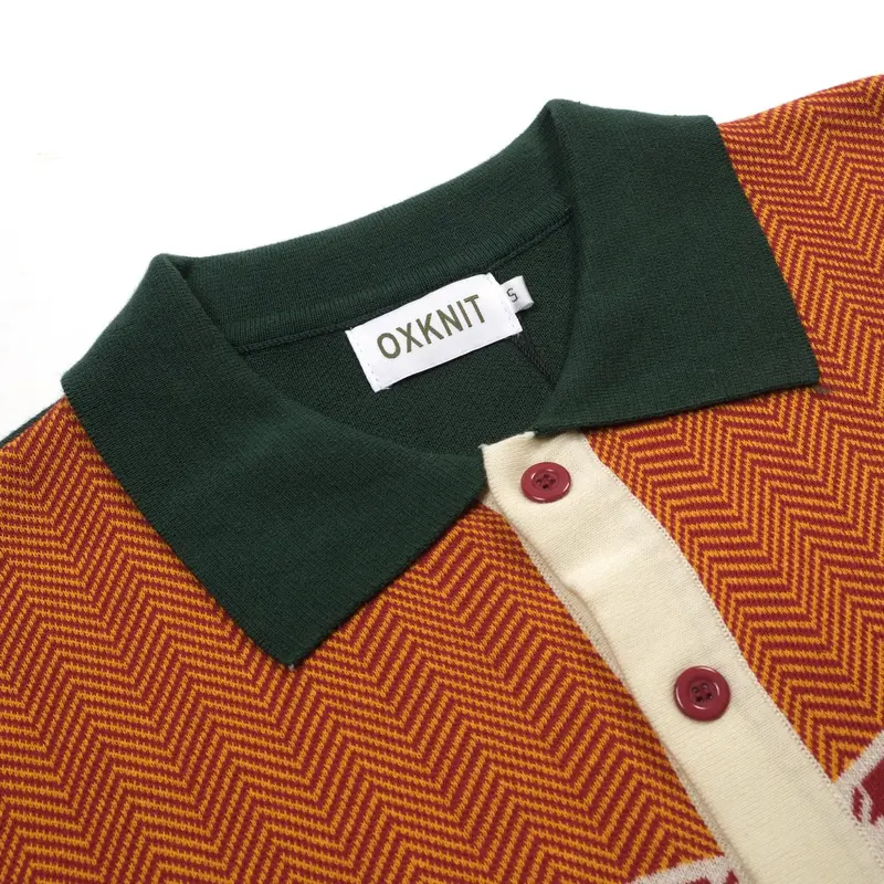 Men's Multicolor Retro Art Striped Knitted Cardigan 4