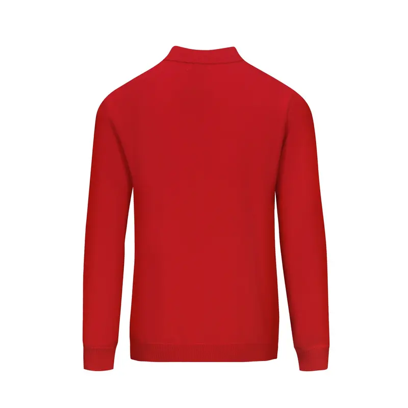 Men's Red Art Bird Vintage Jacquard Cardigan 3