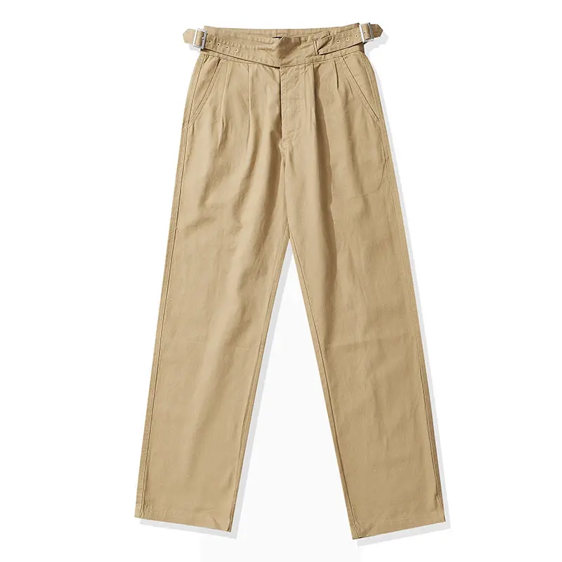 Men's Retro Casual Khaki British Army Gurkha Bermuda Trousers 1
