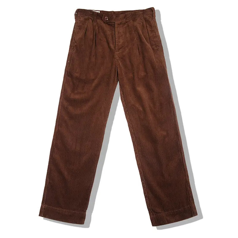 Men's Retro Casual Straight Thick Corduroy Trousers 6