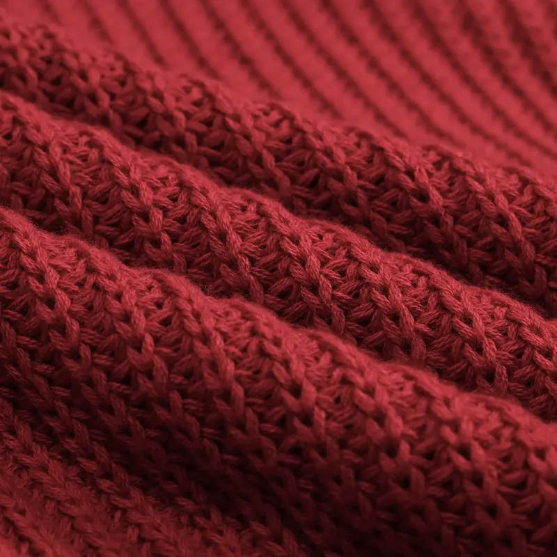 Men's Retro Red Casual V-Neck Vintage Knitwear 2