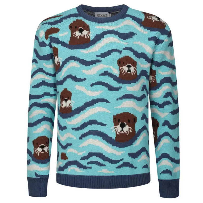 Men's Vintage Ocean Jacquard Vintage Knitwear 1