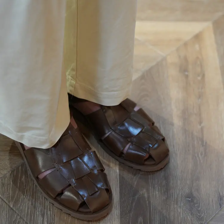Men's Vintage Versatile Handmade Casual Gurkha Sandals Roman Sandals 4