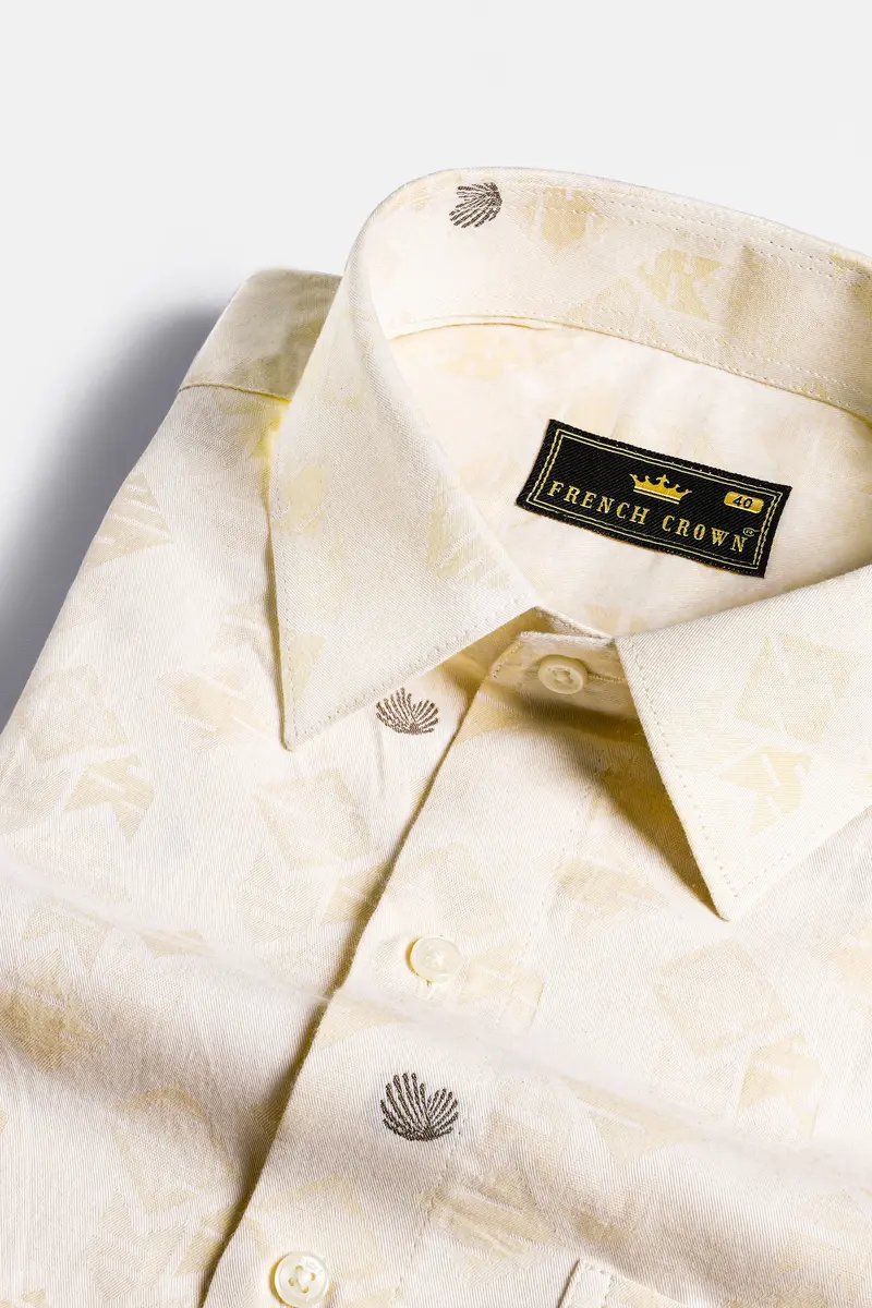 Mercury Jacquard Textured Premium Cotton Shirt 1