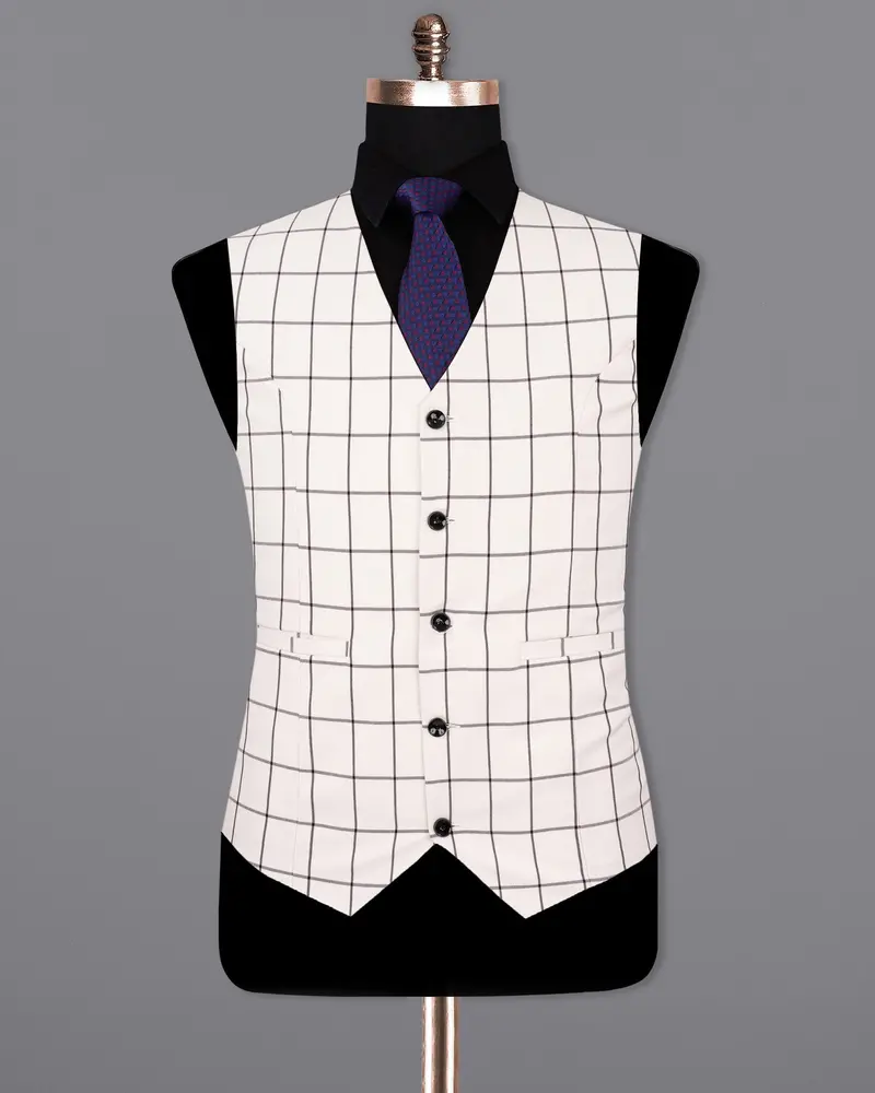 Mercury Plaid Waistcoat 2