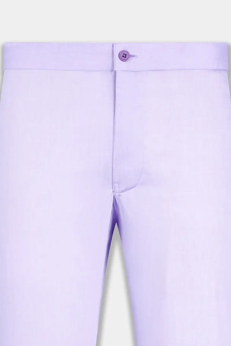 Mercury Purple Herringbone Textured Premium Cotton Lounge Pant 5