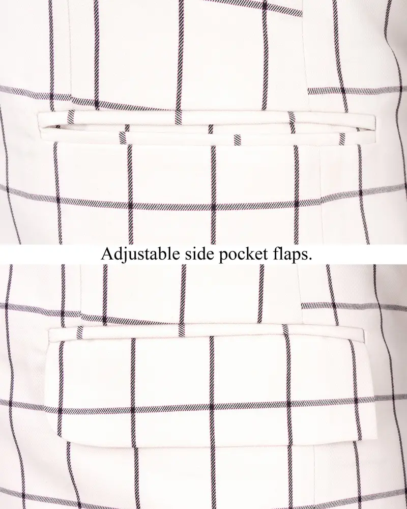 Mercury Windowpane Single Breasted Blazer 5