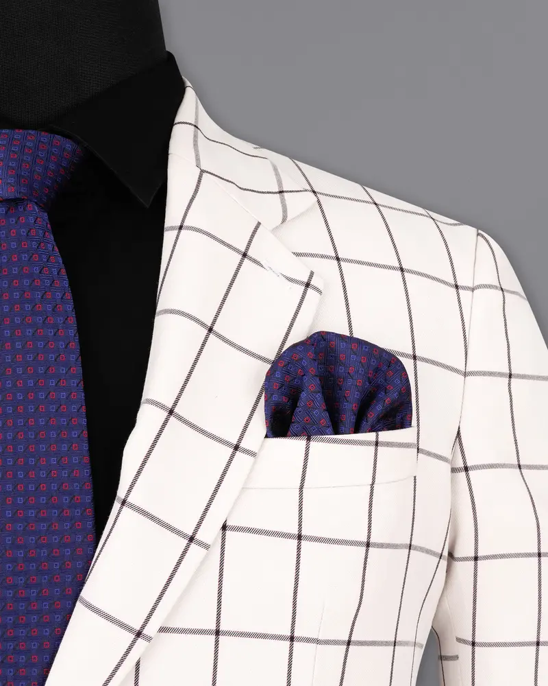 Mercury Windowpane Single Breasted Blazer 6