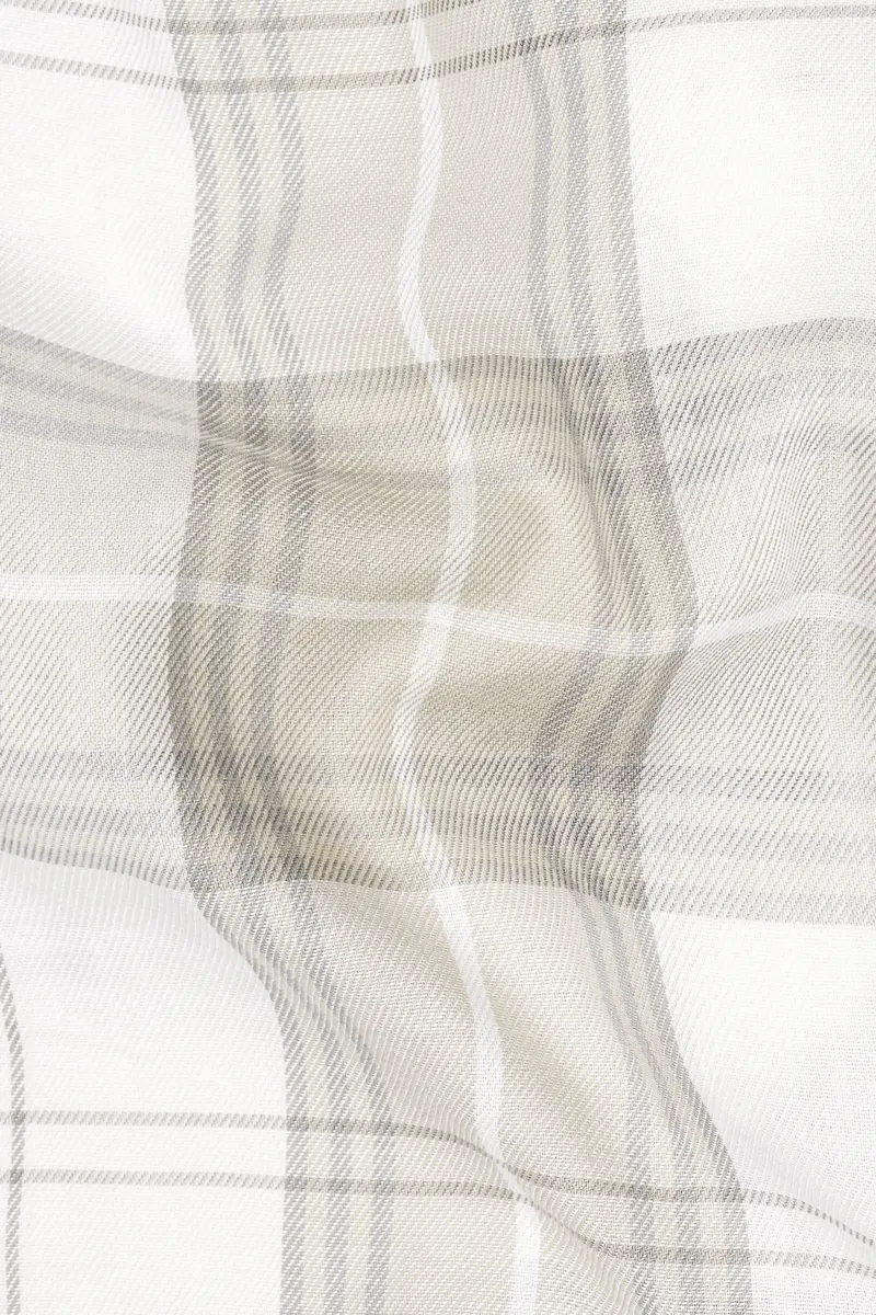 Mercury With Rodeo Dust Brown Plaid Premium Tencel Shirt 2