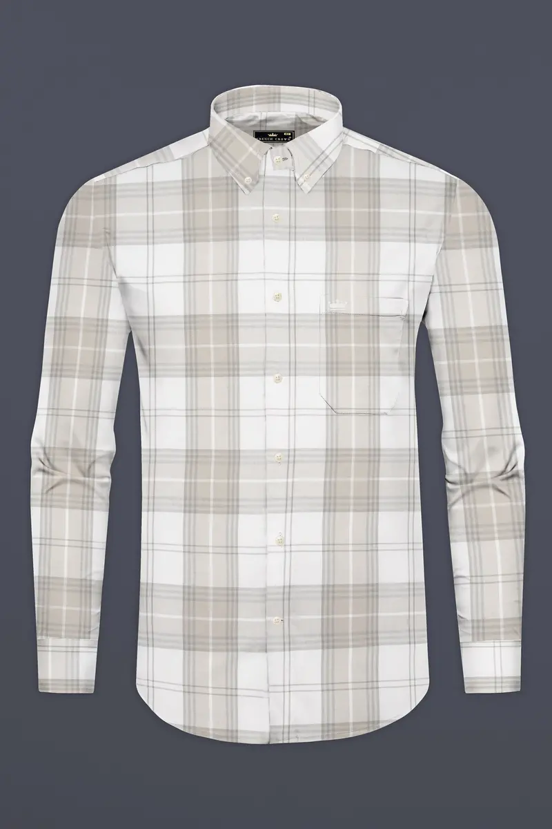 Mercury With Rodeo Dust Brown Plaid Premium Tencel Shirt 4
