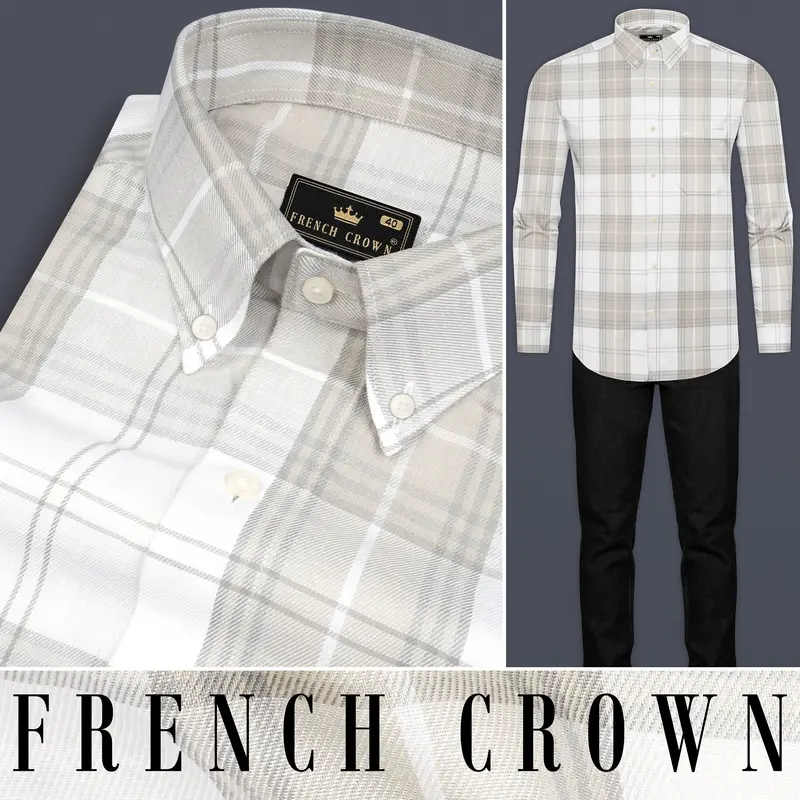Mercury With Rodeo Dust Brown Plaid Premium Tencel Shirt 9