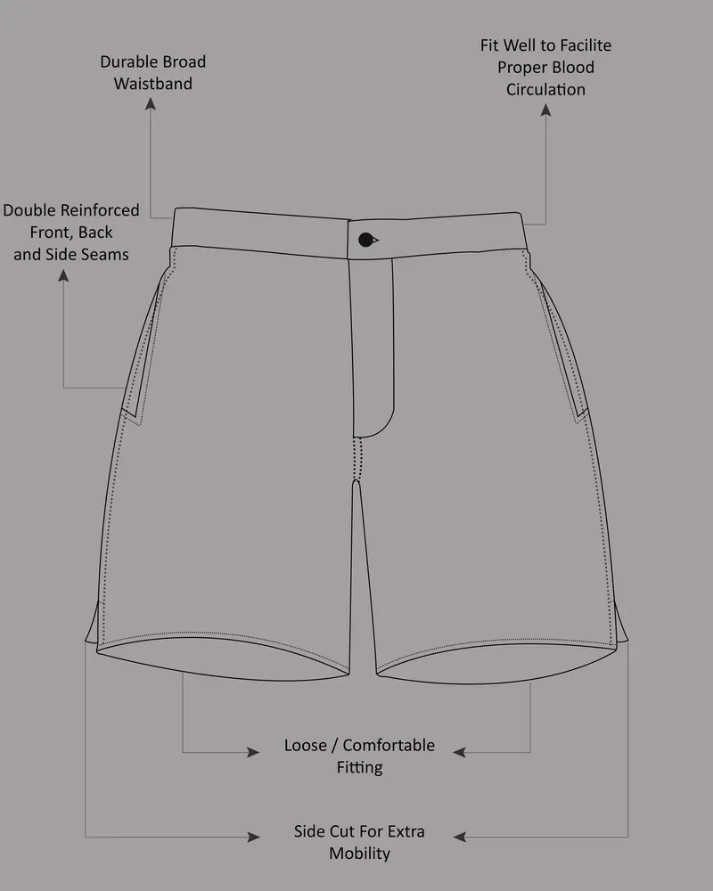 Merino Cream Floral Printed Premium Cotton Shorts 8
