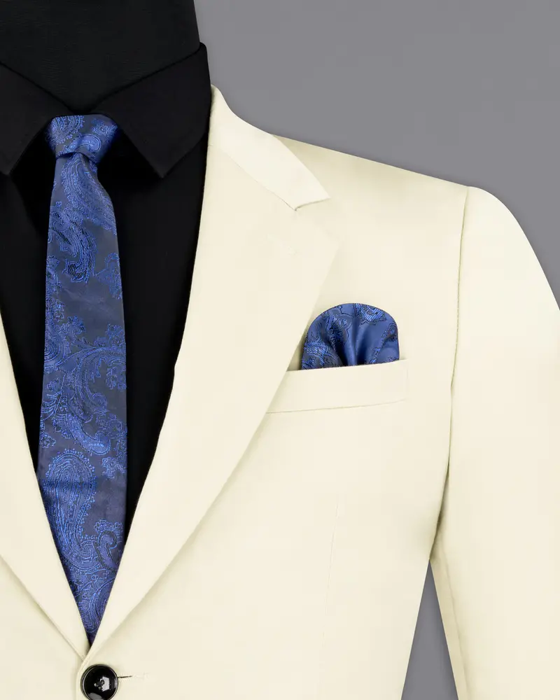 Merino Cream Stretchable Premium Cotton Traveler Blazer 6