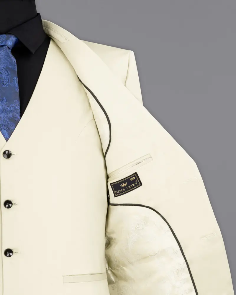 Merino Cream Stretchable Premium Cotton Traveler Blazer 7
