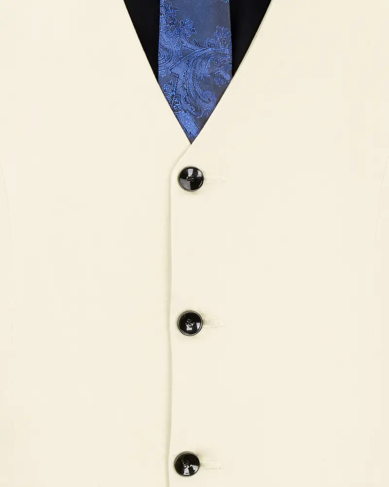 Merino Cream Stretchable Premium Cotton Traveler Waistcoat 5