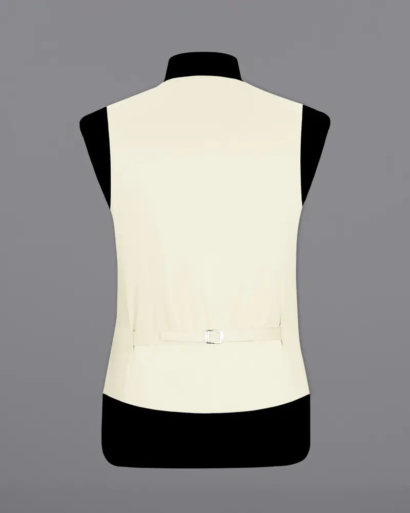 Merino Cream Stretchable Premium Cotton Traveler Waistcoat 6