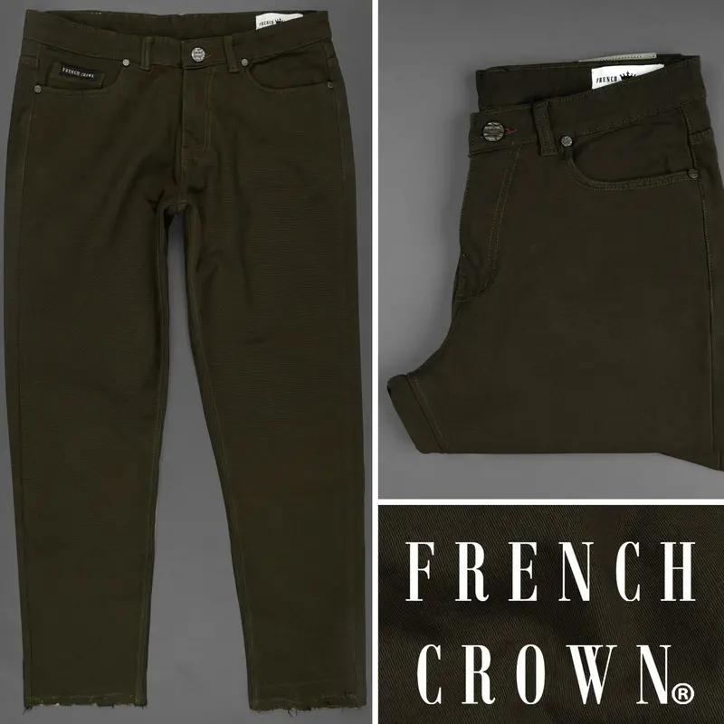 Merlin Green Clean Look Stretchable Denim 1