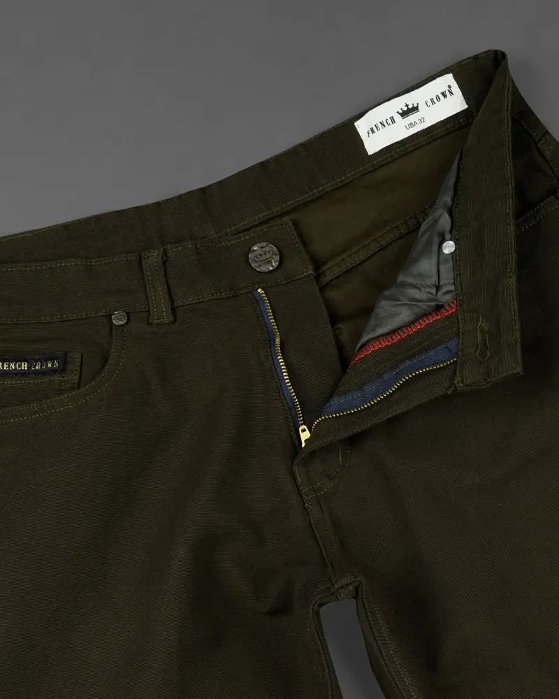 Merlin Green Clean Look Stretchable Denim 5