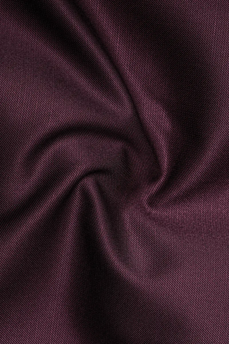 Merlot-Bistre Wine Maroon Wool Rich Tuxedo Slight Stretch Suit 3