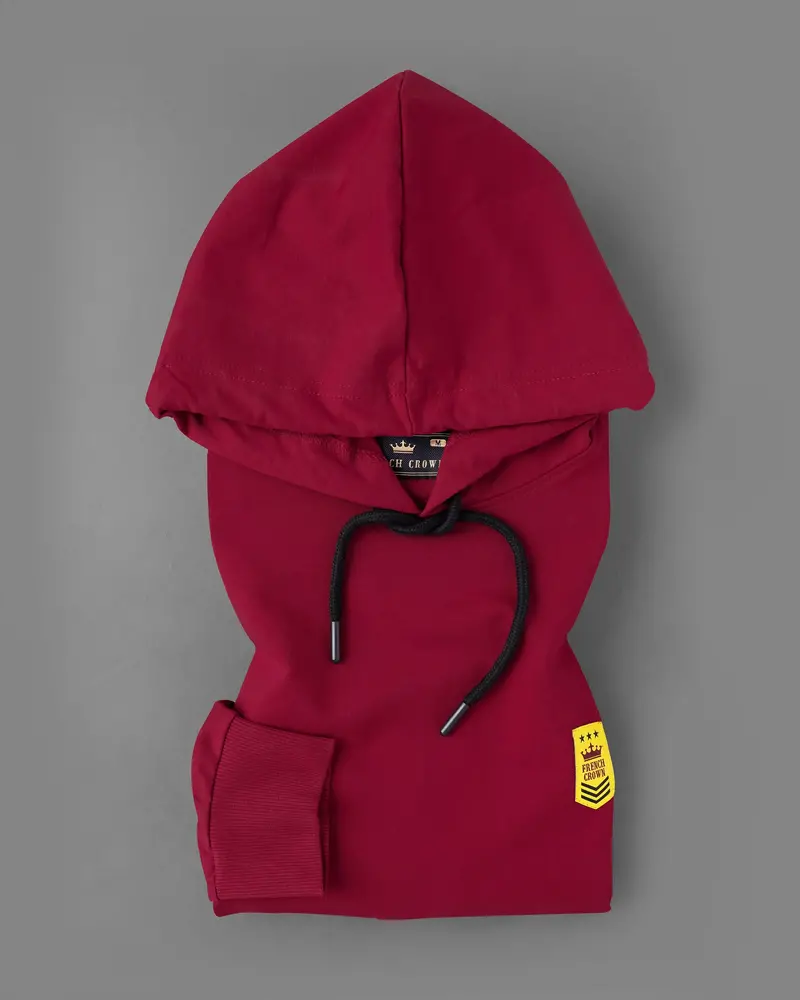 Merlot Red Hoodie Sweatshirt 2