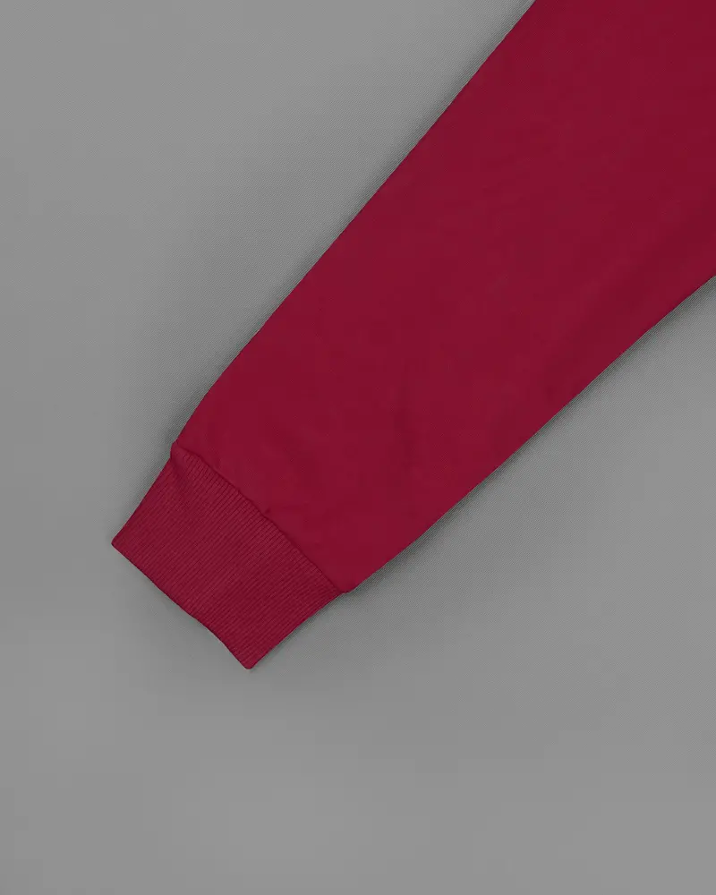 Merlot Red Hoodie Sweatshirt 5