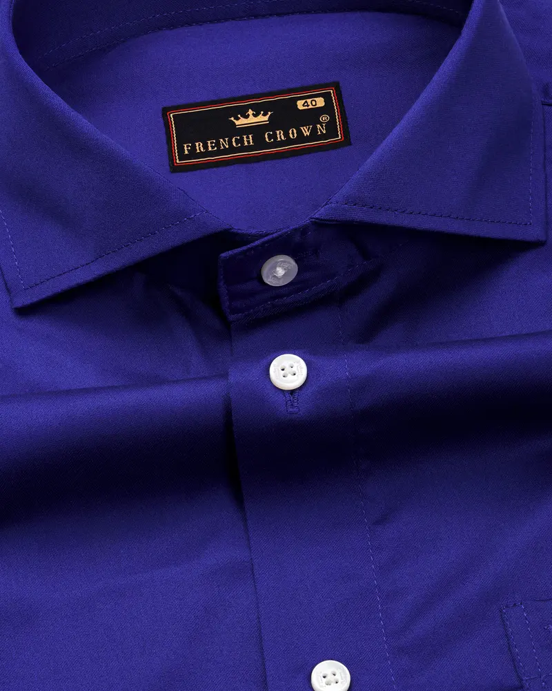 Meteorite Dark Blue Super Soft Premium Cotton Shirt 1