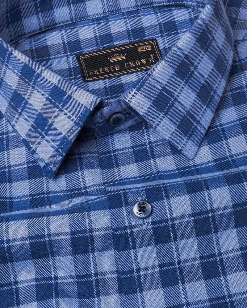 Meteorite Twill Checkered Premium Cotton Shirt 1