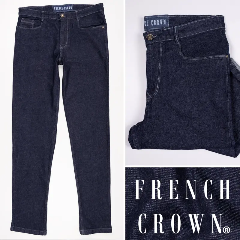 Midnight Blue Slim Fit Mid-Rise Clean Look Stretchable Denim 1