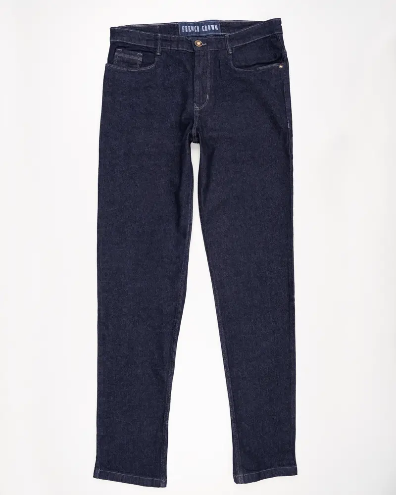 Midnight Blue Slim Fit Mid-Rise Clean Look Stretchable Denim 2