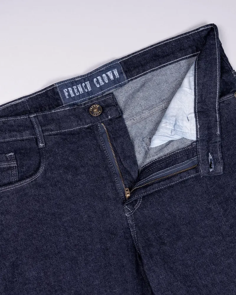 Midnight Blue Slim Fit Mid-Rise Clean Look Stretchable Denim 5