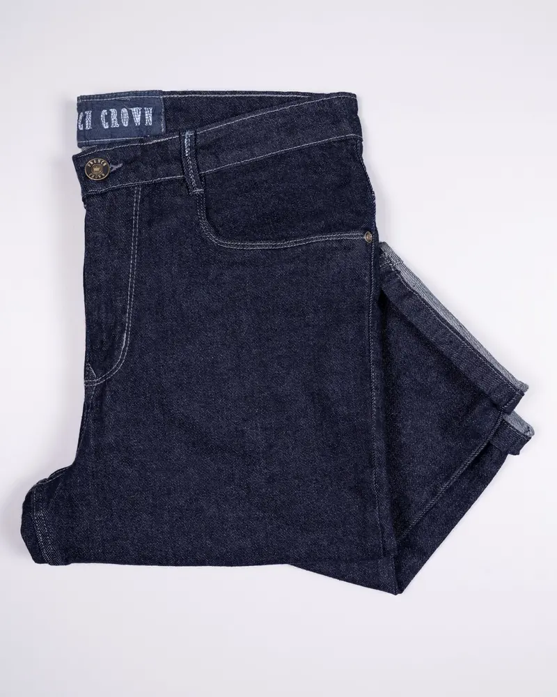 Midnight Blue Slim Fit Mid-Rise Clean Look Stretchable Denim 6
