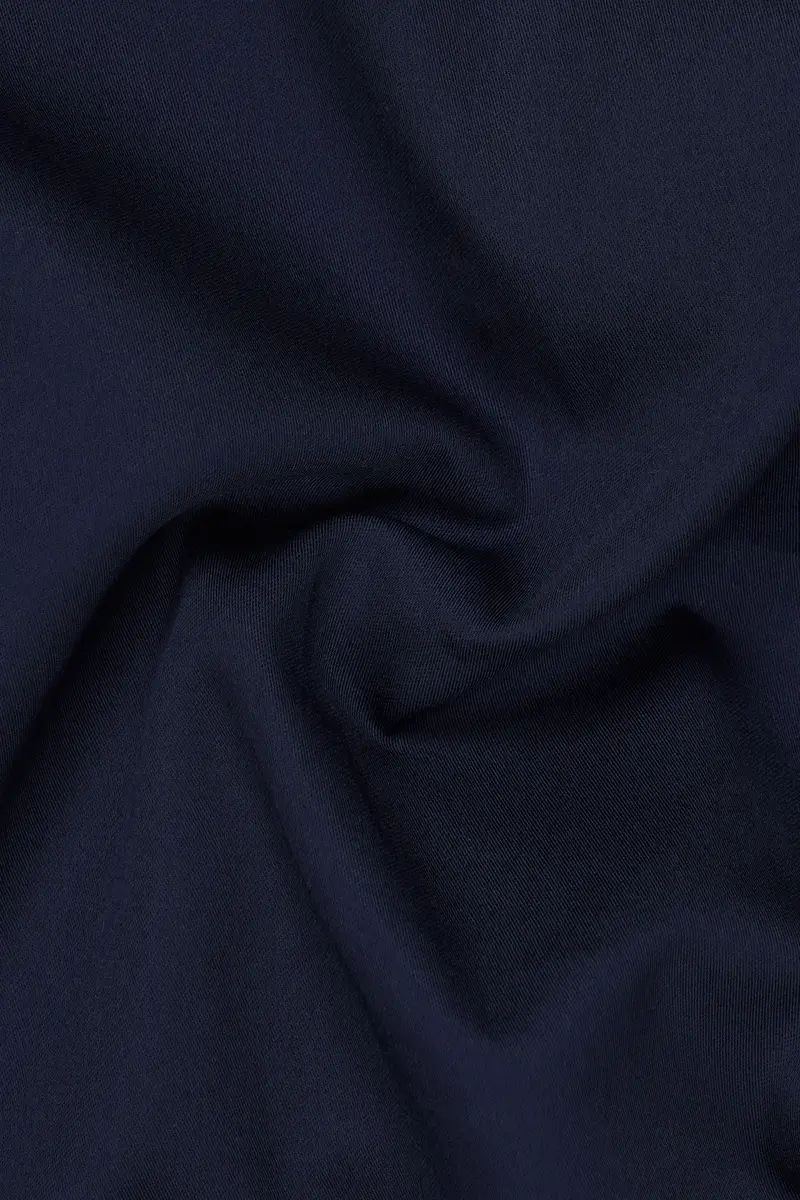 Midnight Blue Solid Heavyweight Twill Designer Overshirt/Shacket 3