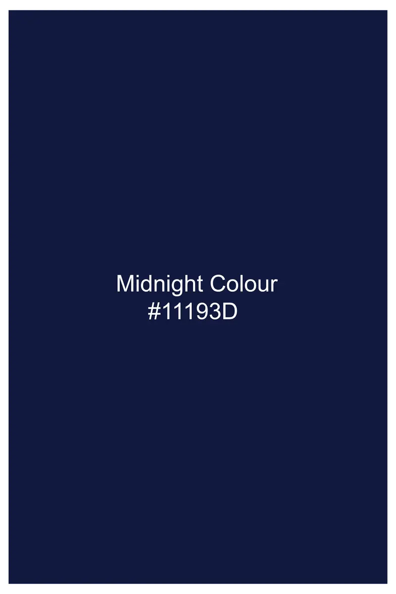 Midnight Blue Wool Rich Waistcoat 6