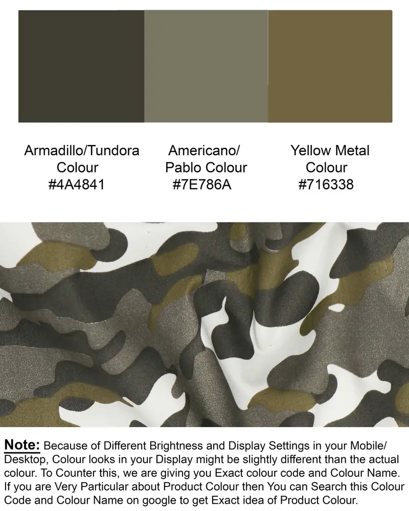 Military Camouflage Print Royal Oxford Shirt 8