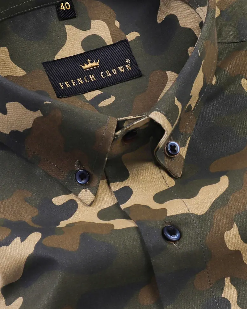 Military Camouflage Royal Oxford Shirt 1