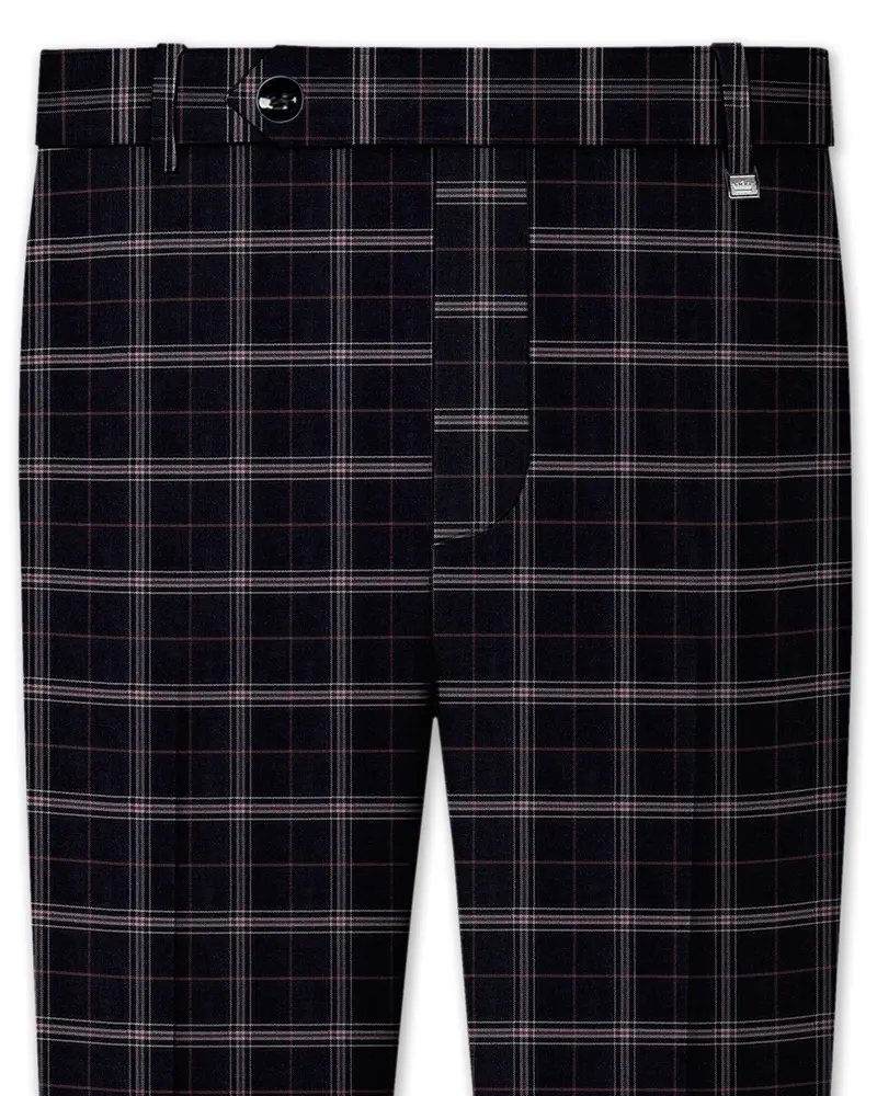 Mind Shaft Black Plaid Woolrich Pant 1