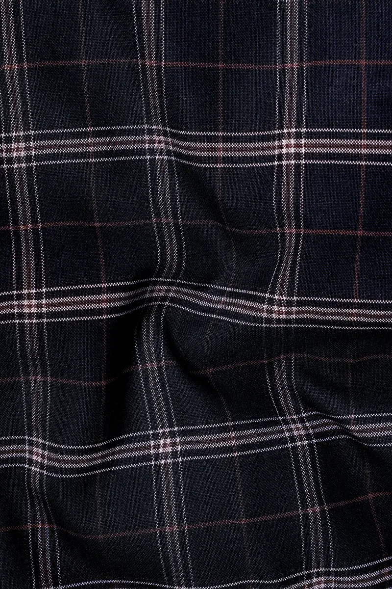 Mind Shaft Black Plaid Woolrich Waistcoat 3