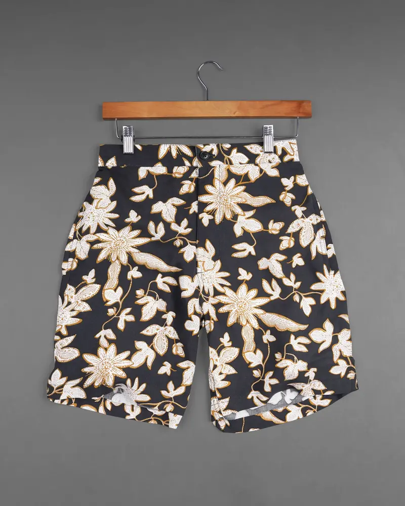 Mine Shaft Floral Printed Premium Tencel Shorts 2