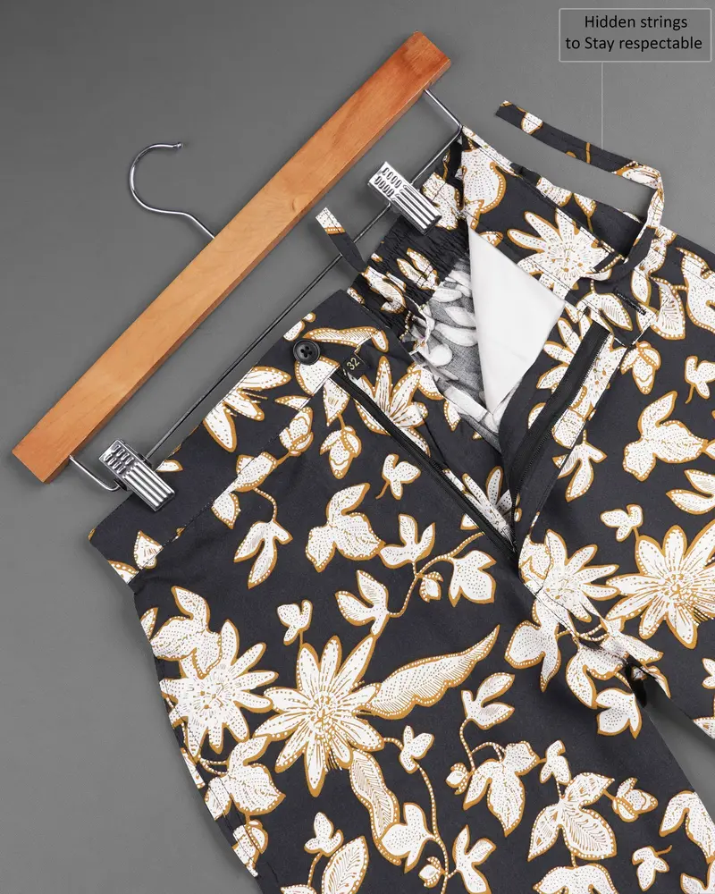 Mine Shaft Floral Printed Premium Tencel Shorts 5