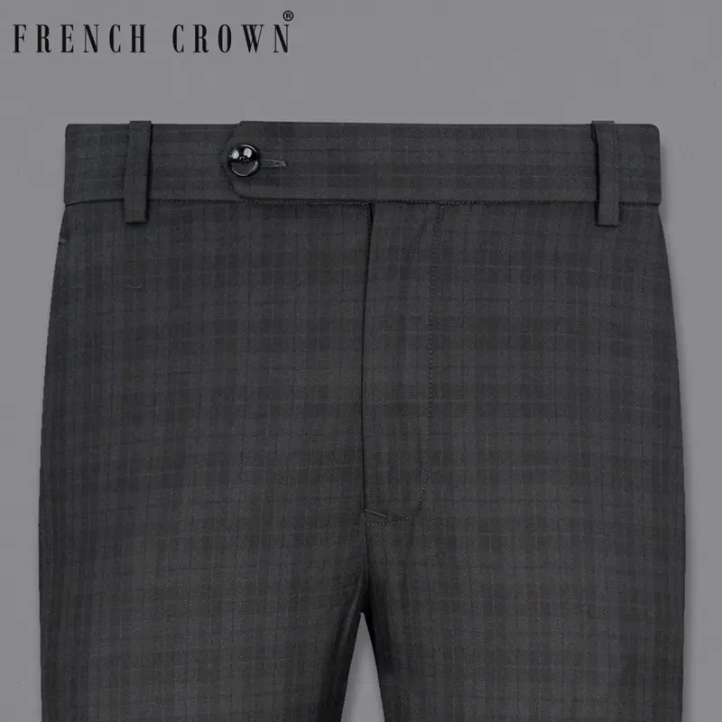 Mine Shaft Gray Plaid Pant 1