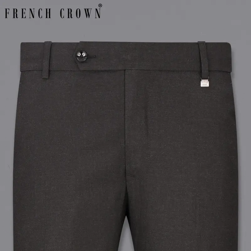 Mine Shaft Gray Wool Rich Designer Pant 6
