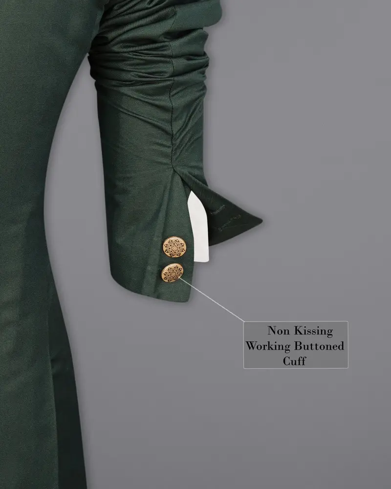 Mine Shaft Green Bandhgala Blazer 10